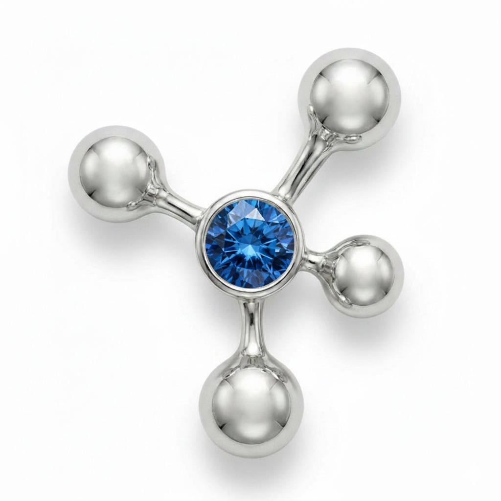 Blue Diamond Lapel Pin